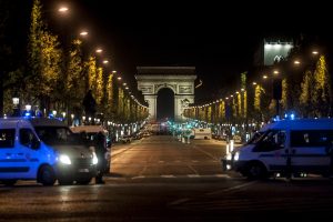 PARIS, FRANCE – APRIL 20: A policeman was killed on Thursday at the Champs-Elysees in Paris, and two others were seriously wounded in a shooting . The author of the shots was also killed, in Paris, France on April 20, 2017.