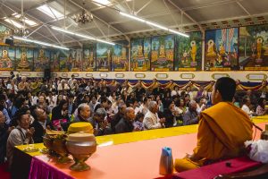 ROUBAIX, FRANCE, 17 SEPTEMBRE: Commémoration de Pchum Ben,  la fête bouddhiste théravada Khmer qui célèbre les morts et favorise la réincarnation, à Roubaix, le 17 septembre 2017.