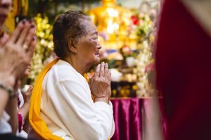 ROUBAIX, FRANCE, 17 SEPTEMBRE: Commémoration de Pchum Ben,  la fête bouddhiste théravada Khmer qui célèbre les morts et favorise la réincarnation, à Roubaix, le 17 septembre 2017.